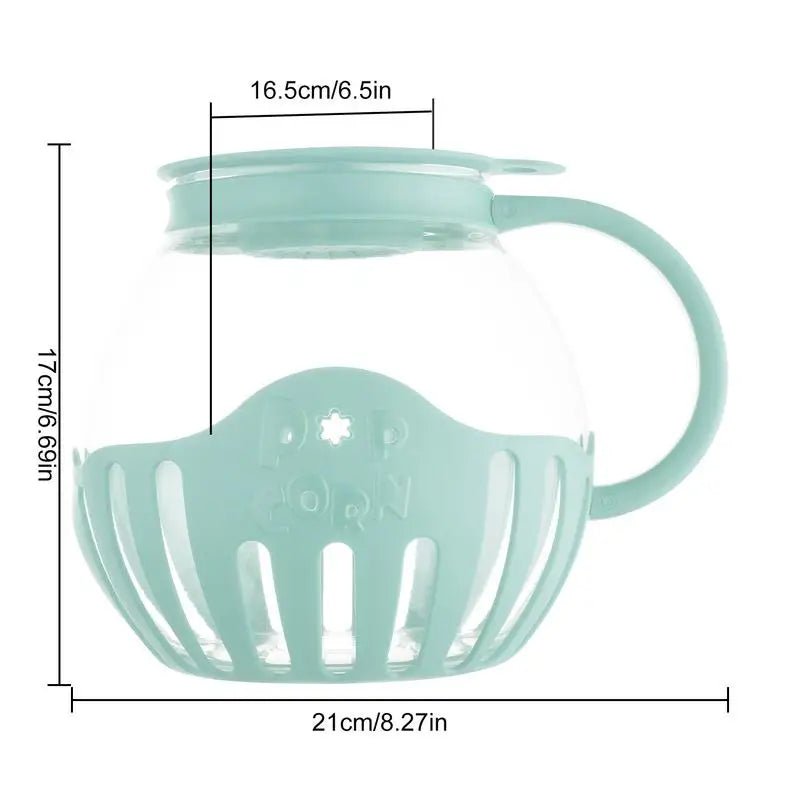 Glass Microwave Popcorn Popper