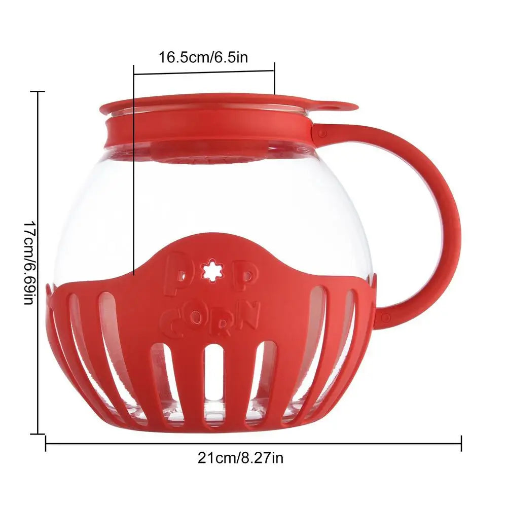 Glass Microwave Popcorn Popper