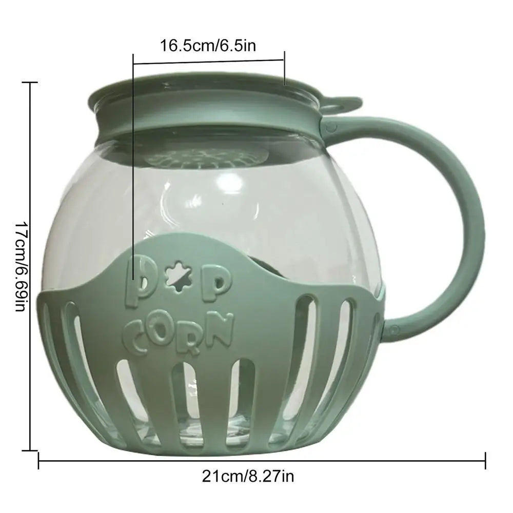 Glass Microwave Popcorn Popper