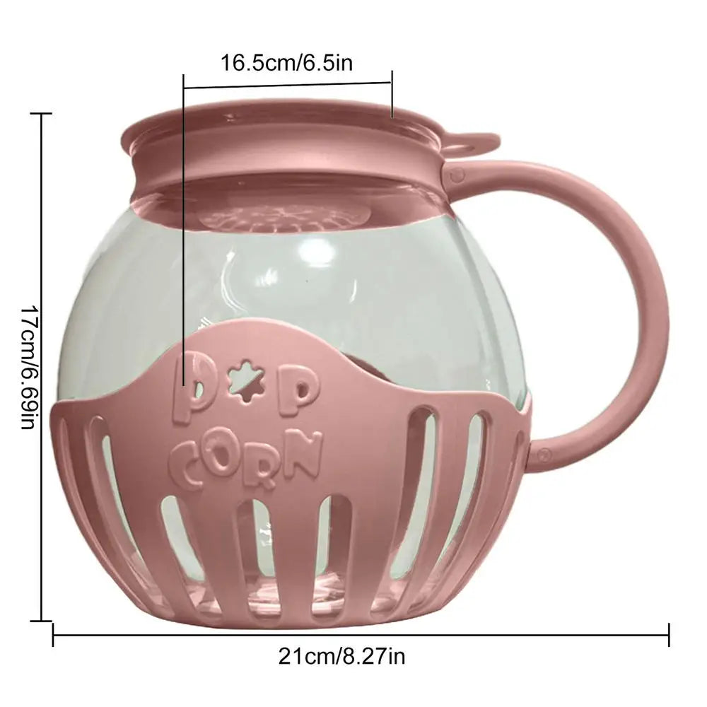 Glass Microwave Popcorn Popper