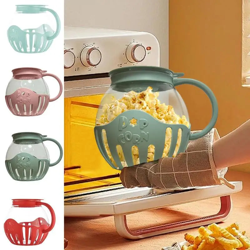 Glass Microwave Popcorn Popper