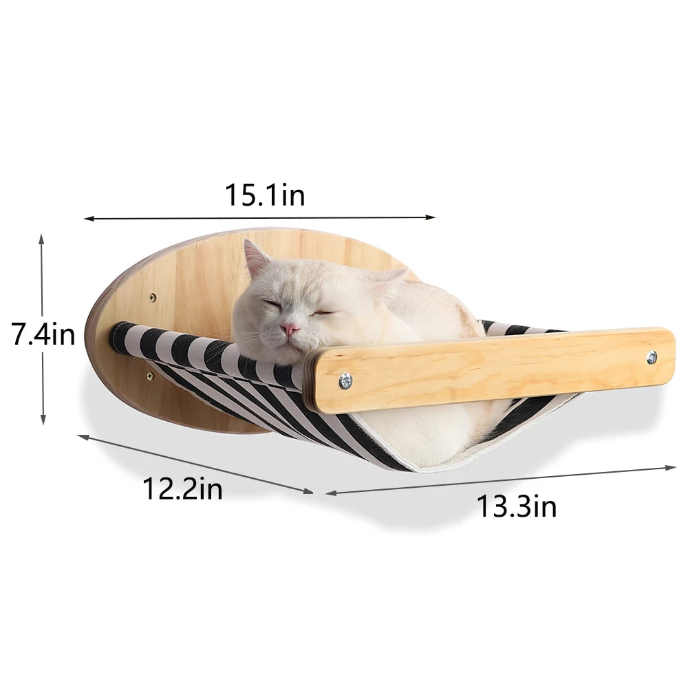 Cat Climbing Shelf Wall