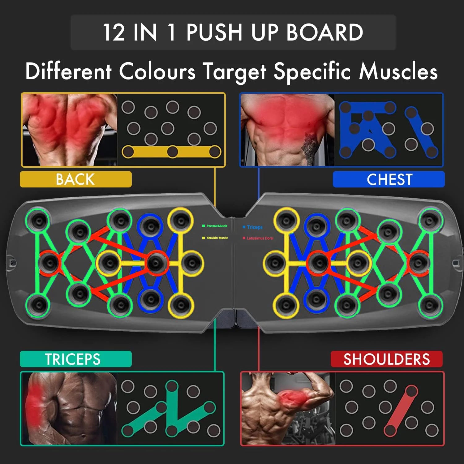 Multifunctional Push-up Bar Equipment For Chest Abdomen Arms/Back Training