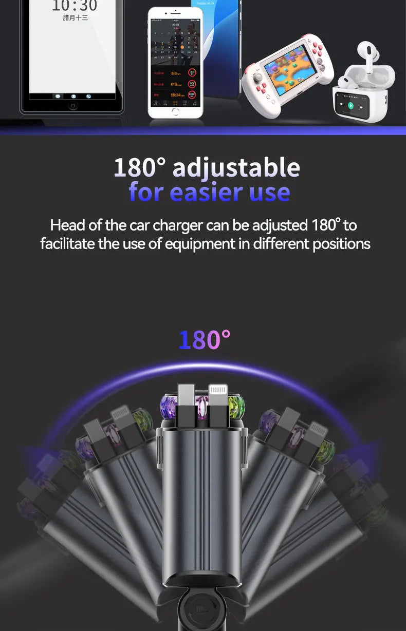 Fast Charging USB-C/ LED Starry Lights & Aromatherapy– iOS & Android