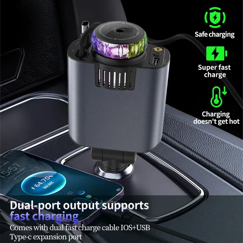 Fast Charging USB-C/ LED Starry Lights & Aromatherapy– iOS & Android