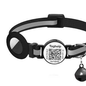 🐾 AirTag Collar for Cats & Small Dogs — Breakaway & QR Code ID