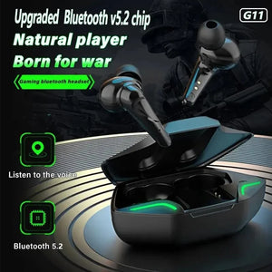 Gaming Earbuds Wireless Bluetooth Earphones With Mic Bass Audio Sound