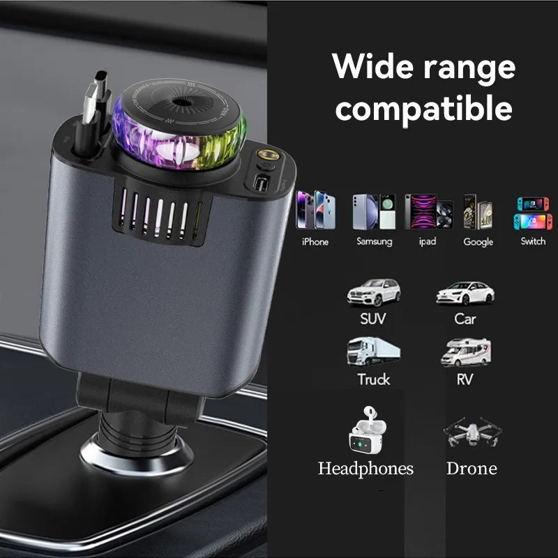 Fast Charging USB-C/ LED Starry Lights & Aromatherapy– iOS & Android