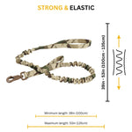 🐾 Tactical Dog Harness Set — Adjustable Military Vest with Leash, Collar & Custom Patches