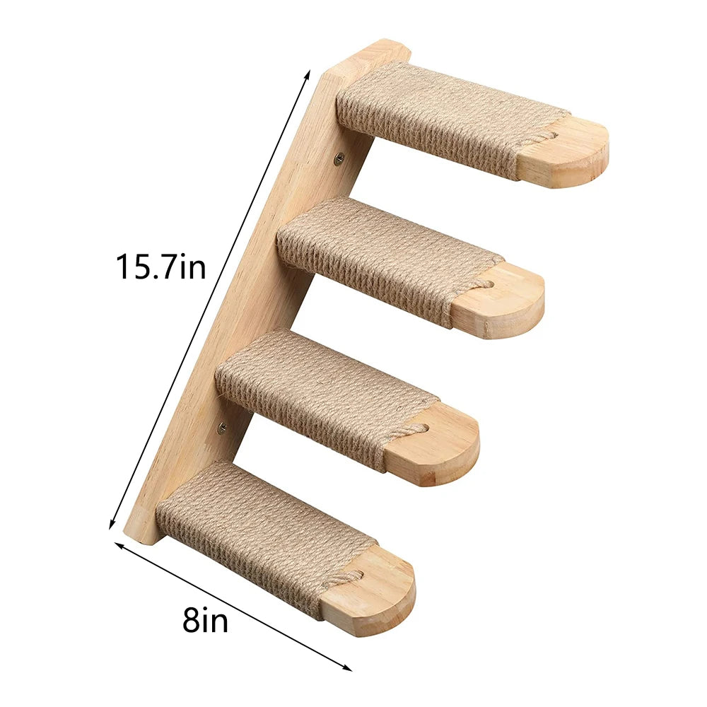 Cat Climbing Shelf Wall