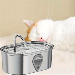Stainless Steel Pet Water Fountain Ultra-Quiet and Automatic