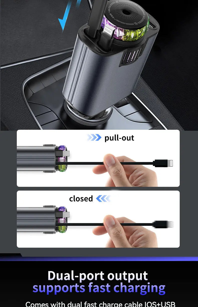 Fast Charging USB-C/ LED Starry Lights & Aromatherapy– iOS & Android