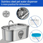Stainless Steel Pet Water Fountain Ultra-Quiet and Automatic